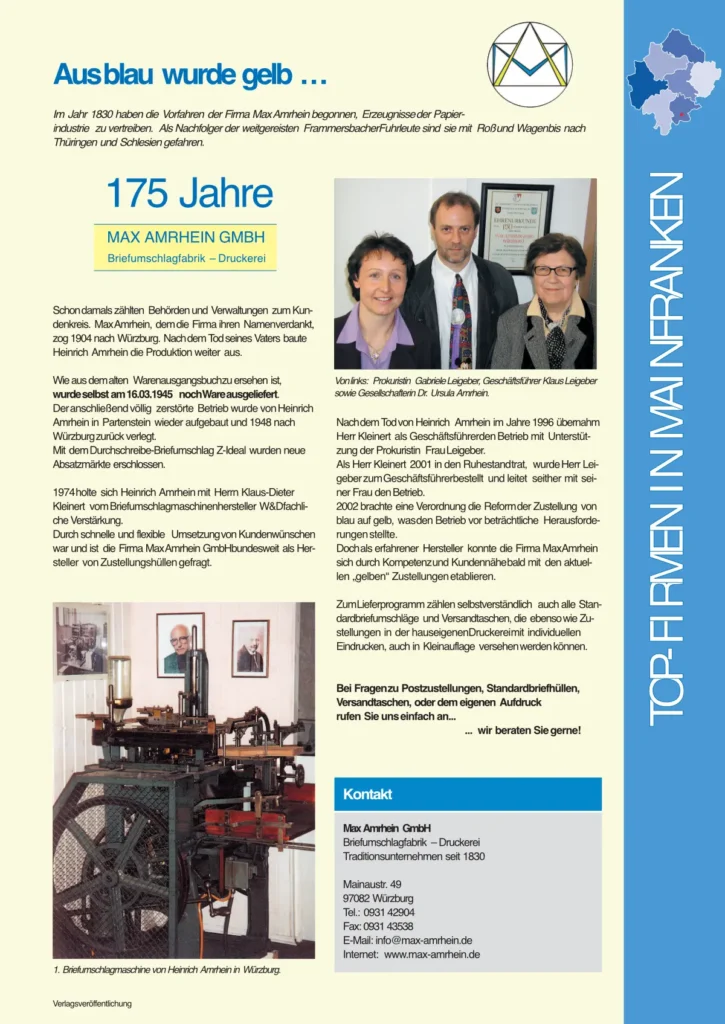 Artikel zu 175 Jahre Max Amrhein